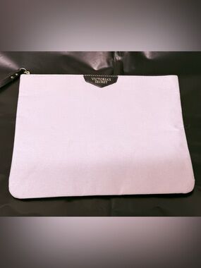 Victoria's Secret Light Pink Canvas Wristlet Pouch